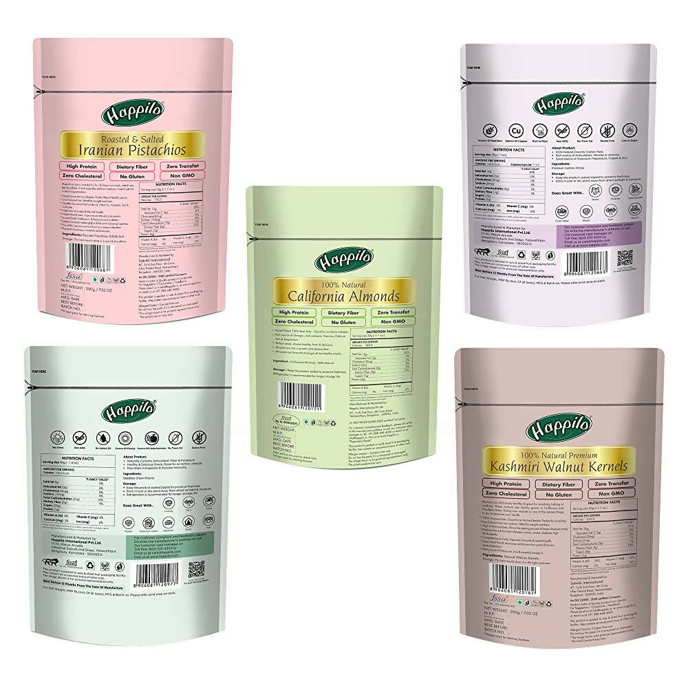 Happilo Premium Healthy Monthly Dry Fruits Combo - Distacart