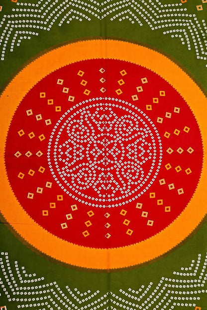 Vamika Printed Cotton Red Color Beautiful Design Bedsheet With Pillow Covers (LEOC_BANDJ_R) - Distacart