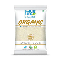 Thumbnail for Nature Land Organics Wheat Suji - Distacart